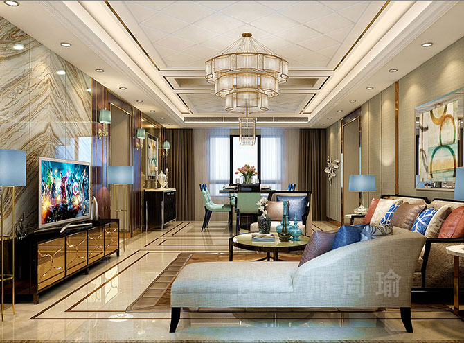MB屌国特级黄片世纪江尚三室两厅168平装修设计效果欣赏